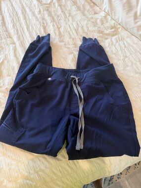 Figs Navy Blue Drawstring Jogger scrub Pants